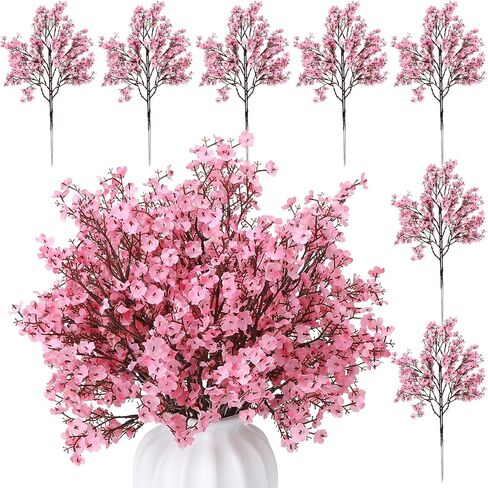 21 Pcs 4th of July Artificial Flowers, Bright Red, Dark Blue, White Patriotic Decorations Fake Flowers Home Decor Floral Arrangement for Veterans Day in Kuwait