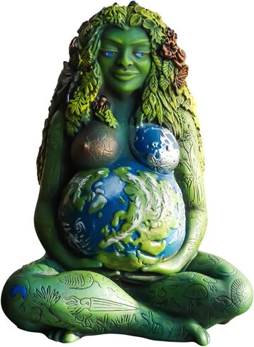 تمثال Ebros Gift Millennial Gaia Earth Mother Goddess Te Fiti بطول 7 بوصات من Oberon Zell (أخضر الأرض) in Kuwait