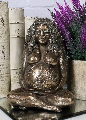 تمثال Ebros Gift Millennial Gaia Earth Mother Goddess Te Fiti بطول 7 بوصات من Oberon Zell (أخضر الأرض) in Kuwait