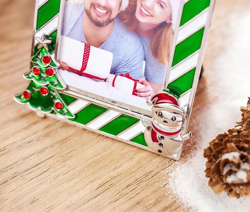 WANSHUNLMI 2025 Red Picture Frame Ornament, Mr & Mrs Couples Family Christmas Tree Photo Frame Ornament Decor Romantic Couples Gifts Ideas Table or Xmax Tree Two Ways Using (Red) in Saudi Arabia