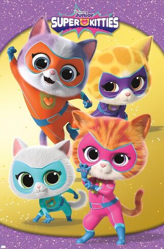 Disney Junior Super Kitties - Group Wall Poster, 34L" x 22.4W", Unframed Version in Saudi Arabia