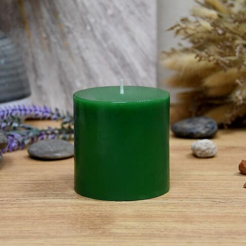 3 Inch Hunter Green Pillar Candle in Saudi Arabia