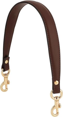PH PandaHall 20.3 Inch Imitation Leather Bag Strap, Short Purse Strap 1 Inch Wide Bag Strap Replacement Bag Handle Handbag Strap with Golden Clasp for Women DIY Underarm Bag Handbag, Coffee Color in Kuwait
