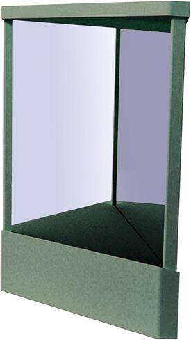 Biplut Non-Reversing Mirror, True Image Reflection, Precision True Images Real Reflection, Precision Glass Viewing Angle, Makeup Vanity Non-Magnifying Tabletop Beauty Mirror (Atrovirens, Small) in Saudi Arabia