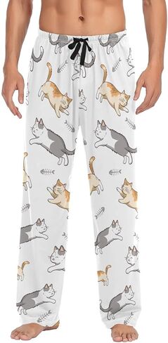 Didi & Hosa Men's Pajama Bottoms Sleep Lounge Pj Pants with Pockets Drawstring S-XXL，Small in Saudi Arabia