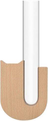 Magnetic Refrigerator Vase with Cute Cat Base, Test Tube Design Plant Holder for Hydroponic Herbs & Flowers, Decorative Fridge Accessory for Kitchen Home in Saudi Arabia