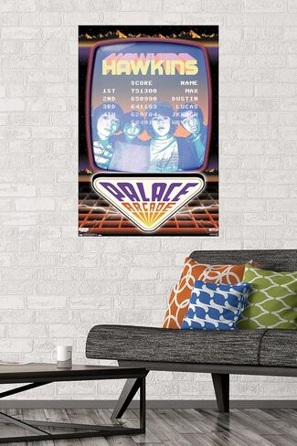 Trends International Netflix Stranger Things: Season 2 - Palace Arcade Wall Poster, 34L x 22.4W, Unframed Version in Saudi Arabia