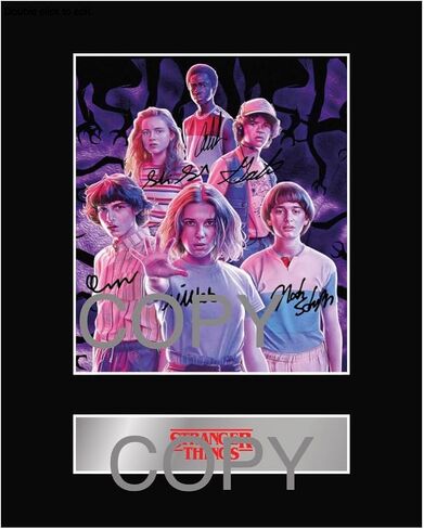 عرض صور مثبتة على ST Stranger Things مطبوعة مسبقًا وموقعة رقميًا #1 صورة توقيع مطبوعة مقاس 10 × 8 بوصة in Saudi Arabia