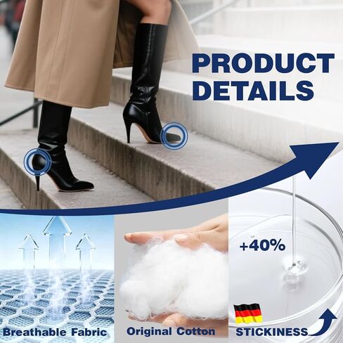 شرائط KINDSHINE 120P من Moleskin مع وسادات لاصقة لمنع ظهور البثور وملصقات شريطية من جلد الشامة لبطانة أحذية الكعب القدم، بيج in Kuwait