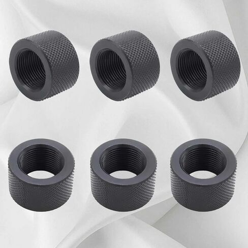 3pcs 1/2x28 تحويل إلى محولات وغسالة 5/8x24thread ، واقي الخيوط مع غسالة سحق (أسود) in Kuwait