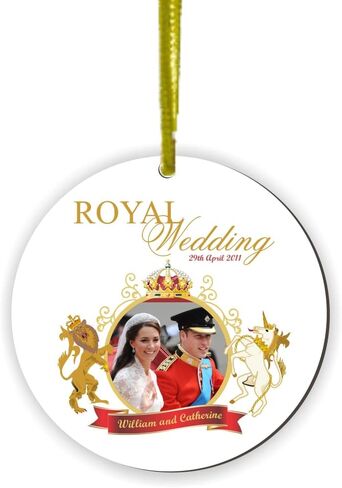 in Commemoration of Coronation of King Charles III & Queen Camilla- Fancy Masonite Flat Ornament, British King Charles III Coronation Souvenie - Car Interior Home Hanging in Saudi Arabia