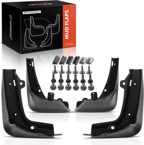 الطوابق الطينية A-premium حرس دفاعي حراس الطين متوافق مع Tesla Model Y 2025 Accessories Mudguards Fender ، لا يوجد شريط ، الأمامي والخلفي (سائق وجانب الراكب) ، أسود ، مجموعة من 4 أجزاء. in Kuwait