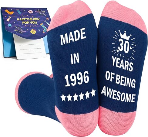 Belloxis 30th 40th 50th 60th 70th Birthday Gifts for Her 50th Birthday gifts for women Grip Crew Socks in Kuwait