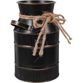 STOBAZA Retro Metal Milk Jug Vase with Handle 5.7 Inch Rustic Pitcher Vase for Farmhouse Centerpieces Floral Arrangements and Home D Cor in Saudi Arabia