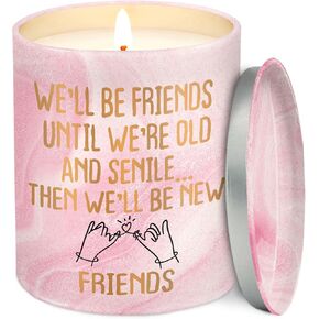 ARVEXO Galentines Gifts for Friends - Vanilla Lavender Pink Candles 10 oz - Best Friend Birthday Gifts for Women Friendship Female Her, Long Distance Galentines Day Gift for Woman BFF Bestie in Saudi Arabia