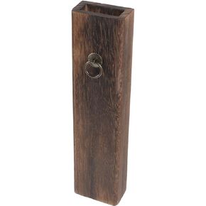 ORFOFE Wooden Wall Vase Pendant 12.8 Inch Rustic Wood Vase Wall Decor Hanging Planter for Living Room Office Home Decoration in Saudi Arabia