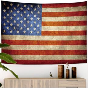 ريفي العلم الأمريكي نسيج الجدار شنقا وطني صغير خمر الرجعية الولايات المتحدة الأمريكية العلم الوطني نسيج نسيج لغرفة النوم كلية النوم غرفة الفصول الدراسية مكتب 4 يوليو خلفية جدار ديكور 28 × 40 بوصة in Kuwait