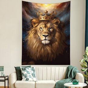 Buyidec Lion King Tapestry Wall Hanging Art Deco Tapestries for Bedroom Living Room Dorm in Kuwait