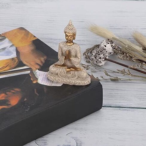 Buddha Statue, Handmade Meditating Seated Buddhist Ornament for Home Decoration,Spiritual Room Meditation,Indoor Outdoor Zen Decor in Saudi Arabia