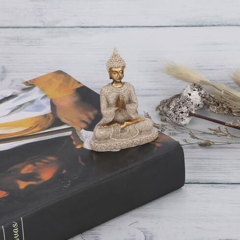 Buddha Statue, Handmade Meditating Seated Buddhist Ornament for Home Decoration,Spiritual Room Meditation,Indoor Outdoor Zen Decor in Saudi Arabia
