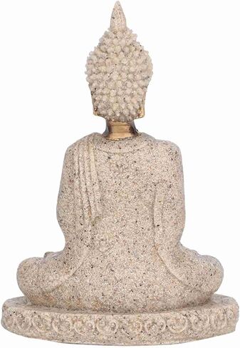 Buddha Statue, Handmade Meditating Seated Buddhist Ornament for Home Decoration,Spiritual Room Meditation,Indoor Outdoor Zen Decor in Saudi Arabia