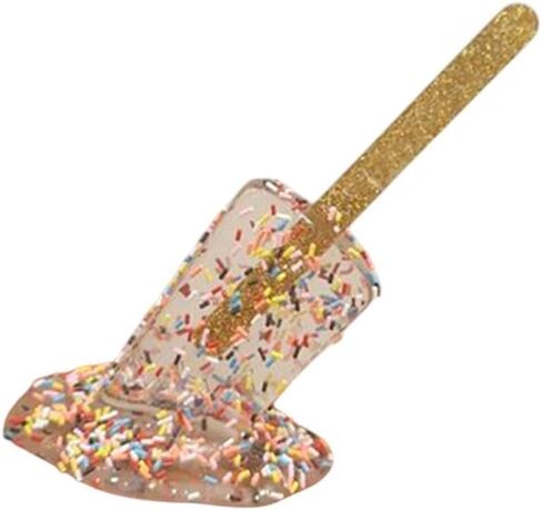 homozy Melted Ice Cream Sculpture, Creative Resin Crafts, Art Decorations, Summer Lollipop Statue, Cool Lollipop, Ornaments of - Clear in Saudi Arabia