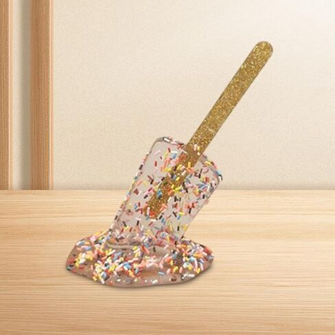 homozy Melted Ice Cream Sculpture, Creative Resin Crafts, Art Decorations, Summer Lollipop Statue, Cool Lollipop, Ornaments of - Clear in Saudi Arabia