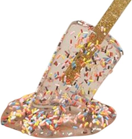 homozy Melted Ice Cream Sculpture, Creative Resin Crafts, Art Decorations, Summer Lollipop Statue, Cool Lollipop, Ornaments of - Clear in Saudi Arabia
