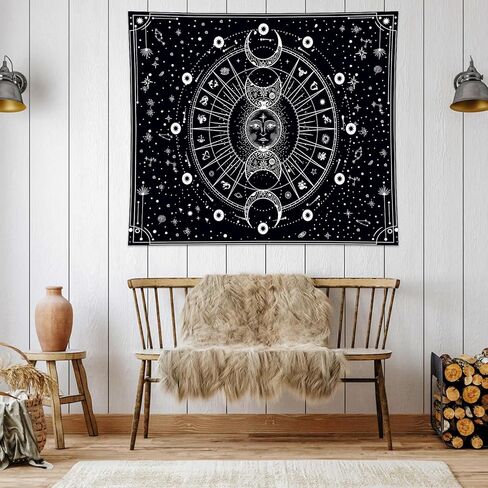 Wall Hanging Tapestry Decorative Forest Sunset Nature Landscape Fabric Art for Bedroom Dorm Living Room Home Décor in Saudi Arabia