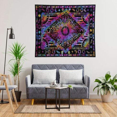 Wall Hanging Tapestry Decorative Forest Sunset Nature Landscape Fabric Art for Bedroom Dorm Living Room Home Décor in Saudi Arabia