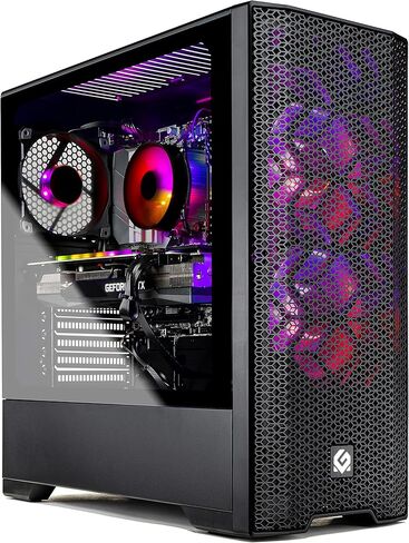 Skytech Azure Gaming PC سطح مكتب ، Ryzen 7 7800x3d 4.2 GHz (5GHz Turbo) ، NVIDIA RTX 5070 TI 16GB ، 1TB GEN4 NVME SSD ، 32GB DDR5 RAM 5600 RGB ، in Kuwait