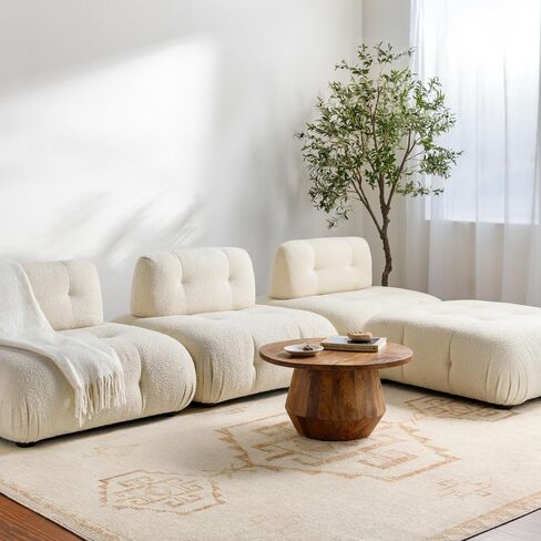 سجادة Livabliss x Becki Owens Solana Medallion Area، مقاس 2'2 بوصة × 3'9 بوصة، بيج in Kuwait