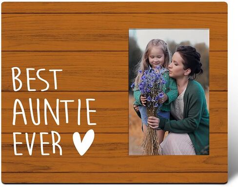 Aunt Picture Frame Gifts, Best Auntie Ever, Mother's Day Gifts for Auntie, Birthday Christmas Thanksgiving Gifts for Aunt, Aunt Gifts from Niece Nephew, Baby Pregnancy Announcement Gifts New Aunt in Saudi Arabia