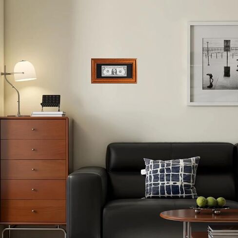 Dollar Bill Shadow Box,Dollar Bill Frame or License 11x6 Business License Frame Retro Black-Gold Case,Bill Certificate Frame UV-Protective Glass,Dollar Bill Holder Dollar Photo Frame Black Mat,Easel in Saudi Arabia