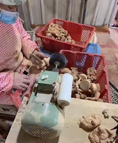 DMtse فنغ شوي منحوتة الخشب الطبيعي تمثال تنين النحت تمثال الحيوان يجلب الحظ الجيد للنجاح التميمة 4 بوصة هدية طويلة in Saudi Arabia