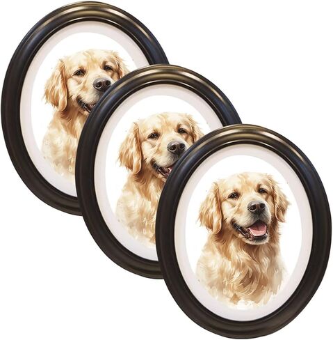 إطار صورة بيضاوي من Levoberg مقاس 8 × 10 إطارات صور بيضاوية خشبية لإطار صورة ظلية للجدار إطار صور كلاسيكي للتركيب على الحائط مع مسمار سلس لديكور المنزل معرض الفن 1 حزمة أسود in Kuwait