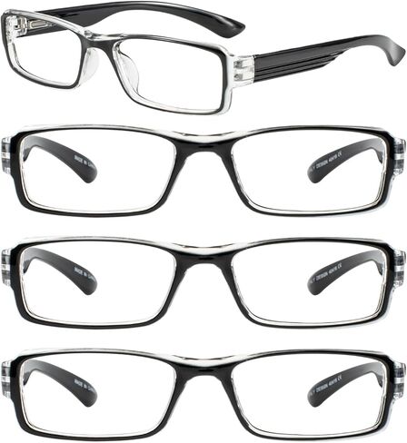 WEMOOTANTS 4 Packs Narrow Reading Glasses for Women Comfortable Readers with Spring Hinges in Saudi Arabia