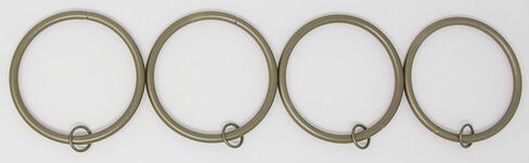 Urbanest Set of 16 Metal Curtain Eyelet Rings 3 Inch Inner Diameter (Black) in Saudi Arabia