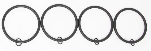 Urbanest Set of 16 Metal Curtain Eyelet Rings 3 Inch Inner Diameter (Black) in Saudi Arabia