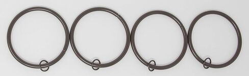 Urbanest Set of 16 Metal Curtain Eyelet Rings 3 Inch Inner Diameter (Black) in Saudi Arabia