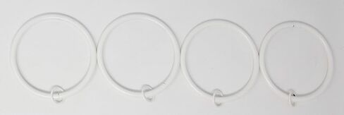 Urbanest Set of 16 Metal Curtain Eyelet Rings 3 Inch Inner Diameter (Black) in Saudi Arabia