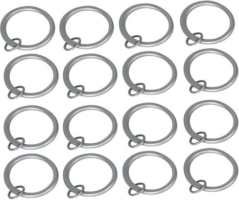 Urbanest Set of 16 Metal Curtain Eyelet Rings 3 Inch Inner Diameter (Black) in Saudi Arabia