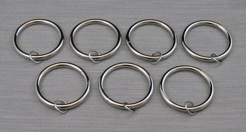 Urbanest Set of 16 Metal Curtain Eyelet Rings 3 Inch Inner Diameter (Black) in Saudi Arabia