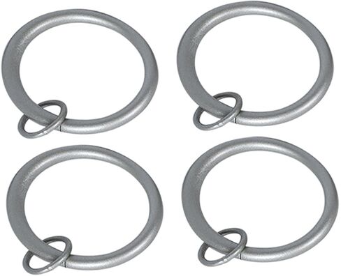 Urbanest Set of 16 Metal Curtain Eyelet Rings 3 Inch Inner Diameter (Black) in Saudi Arabia