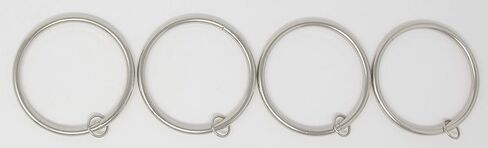 Urbanest Set of 16 Metal Curtain Eyelet Rings 3 Inch Inner Diameter (Black) in Saudi Arabia