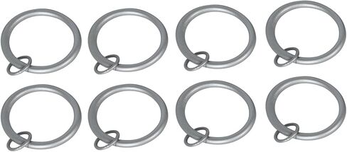 Urbanest Set of 16 Metal Curtain Eyelet Rings 3 Inch Inner Diameter (Black) in Saudi Arabia