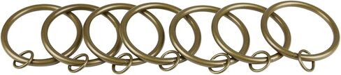 Urbanest Set of 16 Metal Curtain Eyelet Rings 3 Inch Inner Diameter (Black) in Saudi Arabia