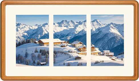 إطار صورة مجمعة من خشب الساج مقاس 11 × 14 من OUBOXDPF، خمس صور متعددة مقاس 4 × 6 أو 11 × 14 بدون حصيرة، إطار صور ريفي مع تعليق من الزجاج المقسى يعرض أفقيًا أو رأسيًا in Kuwait