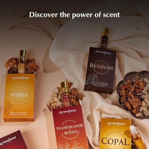 زيت عطري من راتنج دم التنين من أرومافومي | 1 × 10 مل / 0.33 أونصة سائلة من أرومافومي| مثالية للروحانية والطقوس | مصنوعة من الراتنج النقي من سقطرى | غير كحولي، وغير سام، ونباتي in Kuwait