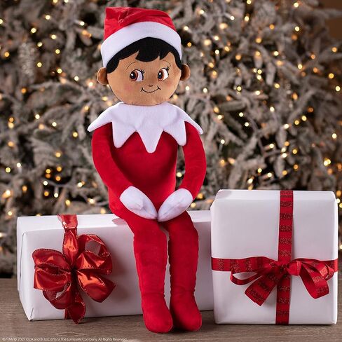 لعبة The Elf on the Shelf Plushee Pals القابلة للاحتضان، باللون الأحمر، 68.58 سم، ألعاب قطيفة على شكل قزم الكشفية - دمية قزم محشوة محبوبة ذات عيون بنية اللون in Saudi Arabia